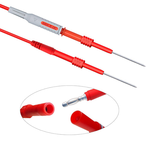 Goupchn Back Probe Pins, 2PCS Flexible Bendable Test Probes for Wire Piercing Automotive Car Repairing Electrical