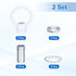PATIKIL 18Lb 2 Set M10 1.4 1.7 Inch) Load Lamp Female Loop Holder, Lifting Eye Fine Thread Nut Hook Ring Shape