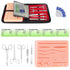 NOMI BROTHERS 21 Set Advanced Medical Suture Training Kit, Pieces Complete with Premium Practice Pad, Professional