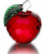 H&D Crystal Red Apple Paperweight, 40mm Art Glass Apple Collectible Figurines, Christmas Eve Gifts