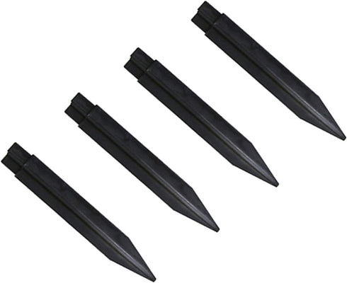 4 PCs Plastic Spikes for Solar Flame Torch Lights, Replacement ABS Ground Stakes