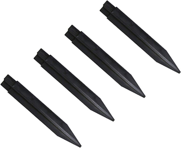 4 PCs Plastic Spikes for Solar Flame Torch Lights, Replacement ABS Ground Stakes