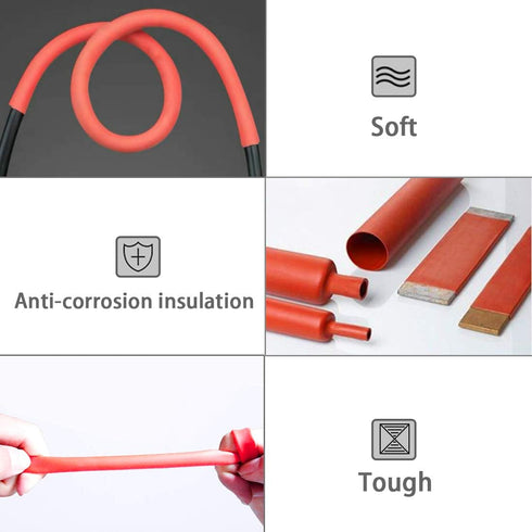 Dual Wall Heat Shrink Tubing 3:1 Ratio Heat Activated Adhesive Glue Lined Marine Shrink Tube Wire Sleeving Wrap (4Ft,