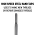 Drill America DWTB5X.8 High Speed Steel 4 Flute Bottoming Tap, m5 x .8, (Pack of 1)
