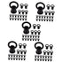 Veemoon 100 Pcs Strong Ring Hanging Light Hook Ceiling Hook for Chandelier Ceiling