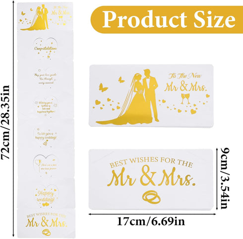 Apojgitn Wedding Money Card for Bride and Groom, Funny Wedding Envelopes to New Mr. & Mrs. Wedding's Money Holder