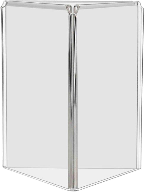 Marketing Holders 3 Sided Sign Holder Multi Panel Menu Ad Display Frame Each Side