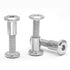 Jersvimc 35 Pair(70 M6x20mm M6 Countersunk Piece) Hex Drive Socket Cap Bolt with Allen Wrench, Silver Furniture