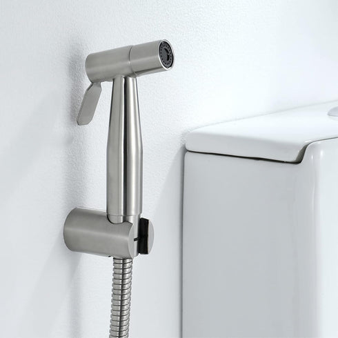 IIUUAYUVI Set HandheldSprayer Quality Stainless Steel Supercharge Cloth Diaper Sprayer BrushedSprayer with Stainless