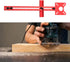 YINSHCO 4in1 Router Milling Groove Bracket, Aluminum Alloy Router Circle Cutting Jig Multifunctional Cabinet Hardware