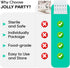 JOLLY PARTY 30 Pack 20mL Plastic Syringes with Catheter Tip and Cap, Individually Sealed for Dogs, Liquid Measuring,