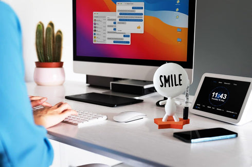 Office Gifts - Dry Erase Board, Ceramic Whiteboard Doll - TITTO Star for Home & Office Decor Design