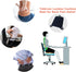 Tailbone (TD-GS1514-BLK) Tektrum Full Lumbar All Gel Orthopedic Back Cushion for Home/Office Chair, Car Seat - Entire