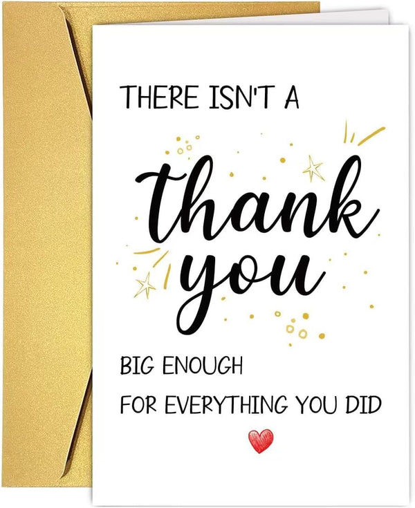 UUEFKTN Funny Thank You Card, Simple Thank You Card Appreciation Card for Coworker