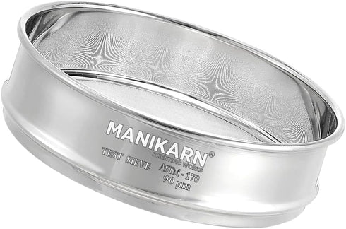 Lab Test Sieve - 8 inch 90 Micron Grade 304 Stainless Steel Test Sieve (ASTM No. 170)