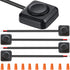 DKARDU 4 Pcs Momentary Push Button Switch 12V 24V Car Mini Button Prewired