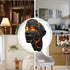 AMJIANZON Decorative Cracked Soul Wall Light, Black Lava Design LED Wall Lamp with Glowing Orange Cracks, Modern Gothic