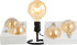 LED Bulbs 60 Watt Equivalent, 2 Pack, 6W G125 LED Globe Bulbs, Antique Vintage Amber, E26 Standard Base
