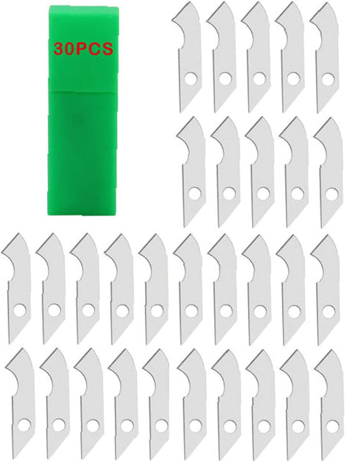 Acrylic Plexiglass Sheet Cutter Hook Knife Replacement Blade, Contains 30 Hook Blades, NO Knife Holder