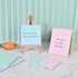 BAYTORY 200 Sheets Glitter Transparent Sticky Notes, 3 * 3 inch, Clear Soft Pastel Memo Pads for Office, School