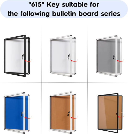 SwanSea 615 Replacement Keys for Bulletin Boards,3 PCS by S SWANCROWN