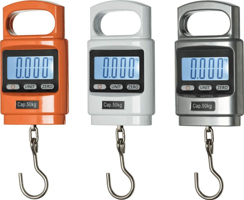 Klau Portable Fish Weighing Scales, 100 lb / 1600 oz Heavy Duty Digital Hanging Scale with LCD Display