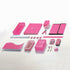 Emraw 12 inches (30 cm) Shatterproof Flexible Rulers, Black, Blue, Green, Pink, Purple, Orange - 6 Pack