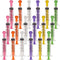 OLYCRAFT 18Pcs 6 Colors 5ML Plastic Measurement Syringe with Cap, Individually Sealed for Scientific Labs
