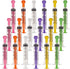 OLYCRAFT 18Pcs 6 Colors 5ML Plastic Measurement Syringe with Cap, Individually Sealed for Scientific Labs