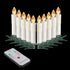 LEEHON 4 Inches ,Set 10 Houdlee LED Flameless Taper Candles with Remote Control and Removable Clips ,Flickering