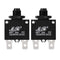 uxcell 2Pcs Thermal Overload Protector 20A AC 125/250V Push Button Reset Circuit Breaker with Knob