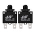 uxcell 2Pcs Thermal Overload Protector 20A AC 125/250V Push Button Reset Circuit Breaker with Knob