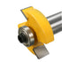 Yakamoz 1/2 Inch Shank Rabbeting Router Bit Set, 6 Bearings for Multiple Depths