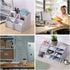 Desk Organizer Trapezoid Remote Control Holder Creative Tabletop Organizer for Study Office Living Room Dresser by XEERAANG
