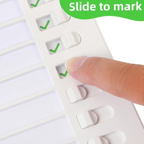 Standable Dry Erase Chore Chart, Whiteboard Checklist Board for Kids Routine with a Pen