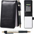 Lemical Mini Memo Pad with Calculator, A7 Pocket Notepad Holder Set with 80 Lined Sheets, PU Leather Cover