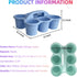 RAUVOLFIA 6 Pack 6 Classroom Caddy Storage Basket with Handle, Plastic Drink Cup Caddy Holder, Compartments for Kids