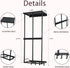 Gavinjitao 4 Camping Chair Rack for Garage Storage, Metal Camping Chair Storage Wall Mount Beach Chair Umbrella Storage