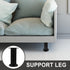 4pcs 12-18cm Toddmomy Adjustable Bed Frame Support Legs, Black Furniture Legs Replacement for Bed Frame Slats Support