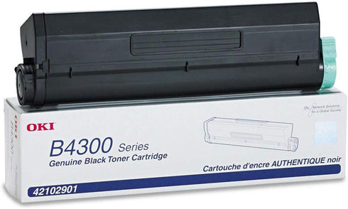 Oki Data Black Toner Cartridge for B4200/B4300/B4350/B4350n Series, Yields Approx. 6000 Pages