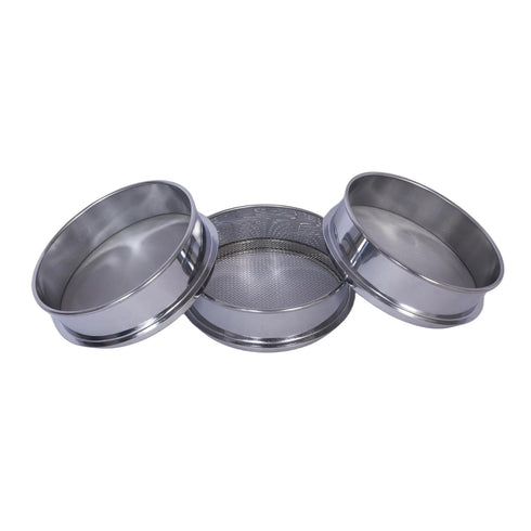 3 Pcs Lab Sieves,6 Inch Diameter Test Sifter 10Mesh(2.19mm)?80Mesh(0.217mm)and 200 Mesh(0.077mm)