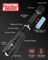 Victoper LED Flashlight 2 Pack, Bright 2000 Lumens Tactical Flashlights High Lumens with 5 Modes, Waterproof Zoomable Flash Light for Outdoor, Gifts for Father's Day Camping Essentials Camper Gear by Victoper