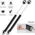 2 Pack 100N/22.5lb Gas Strut, 10in Gas Struts for Cabinets Heavy Lid, Gas Spring for Lift Support Hydraulic Hinges for Toy Box, Truck Door Hinges Shock Absorber Soft Close Hinge for Toolbox