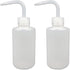 2Pcs 250ml Plastic Safety Wash Bottle, Narrow Mouth Squeeze Bottles for Tattoo Wash, Chemistry, Lab & Gardening
