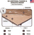 Smart Squares in A Snap Premium Carpet Tiles 8x8 Inch, Soft Padded, Peel and Stick for Easy DIY Installation (Sample)