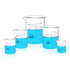 Sturdy Glass Beakers, 5 Sizes of 50ml 100ml 250m 500ml 1000ml,3.3 Borosilicate Griffin Low Form with Printed Graduation, BKLS02-005