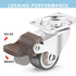 1.25 inch Swivel Caster Wheels Bearing Plate, Rolling Casters for Furniture and Workbench Cart, Set of 4