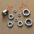 QuarkMRO 304 M4 M64 (M32-1.5, 16.5mm, 2pcs) Stainless Steel Fine Thread Thin Jam Hex Nut Right Hand Select Size - m: