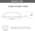 25mm 50mm Pack 5pcs (25mm H4.6mm F50) Double Convex Lens - Diameter, Focal Length, Optical biconvex Lens for Physics