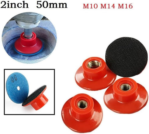 Shophubio 2 Inch 50mm M10 Finishing(M14) Sanding Disc Backing Pad Polishing Buffer Holder with Thread Compatible